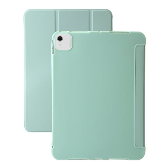 For iPad Air 13 2024 Three-fold Holder Flip Tablet Leather Case(Mint Green) - iPad Air 13 2024 Cases by PMC Jewellery | Online Shopping South Africa | PMC Jewellery | Buy Now Pay Later Mobicred