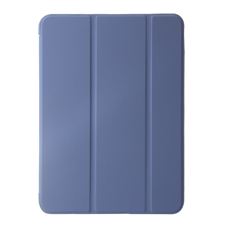 For iPad Air 13 2024 Three-fold Holder Flip Tablet Leather Case(Purple) - iPad Air 13 2024 Cases by PMC TechLife | Online Shopping South Africa | PMC TechLife | Buy Now Pay Later Mobicred