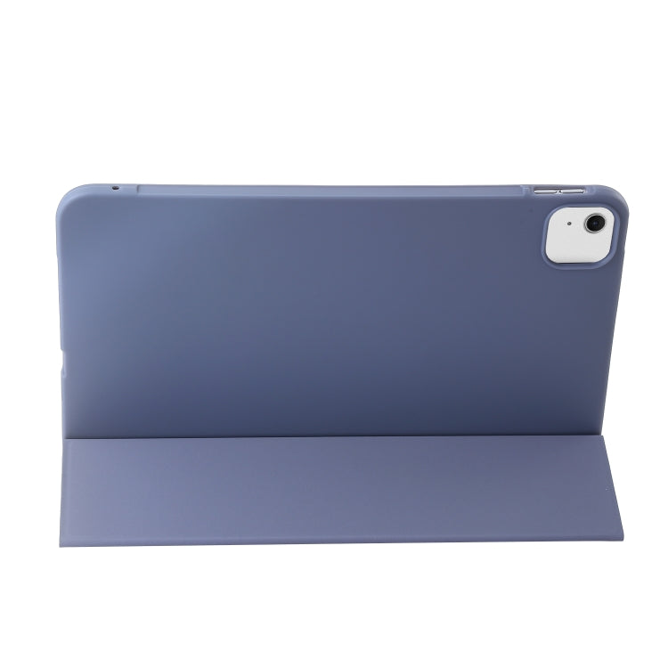 For iPad Air 11 2024 Three-fold Holder Flip Tablet Leather Case(Purple) - iPad Air 11 2024 Cases by PMC TechLife | Online Shopping South Africa | PMC TechLife | Buy Now Pay Later Mobicred