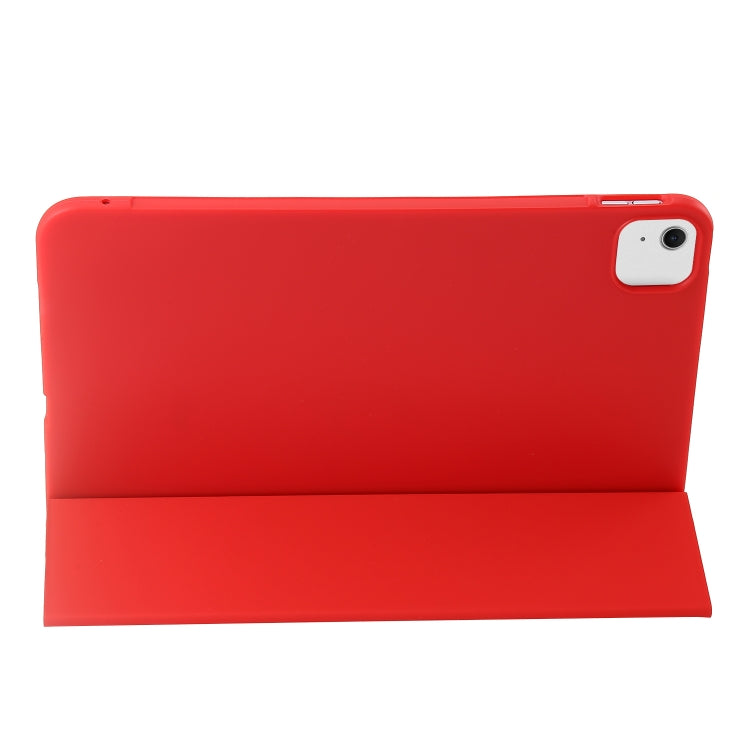 For iPad Air 11 2024 Three-fold Holder Flip Tablet Leather Case(Red) - iPad Air 11 2024 Cases by PMC TechLife | Online Shopping South Africa | PMC TechLife | Buy Now Pay Later Mobicred