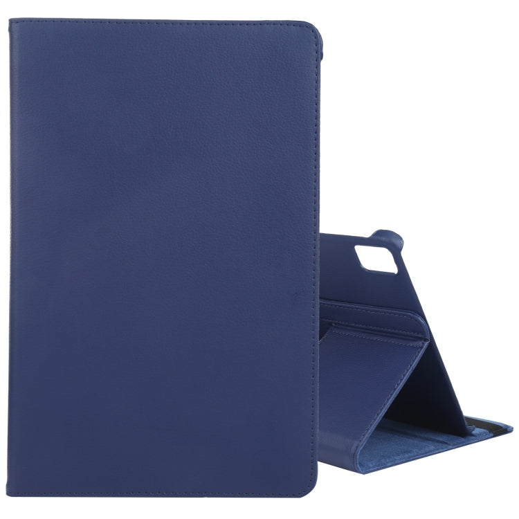 For iPad Pro 13 2024 360 Degree Rotation Litchi Texture Leather Tablet Case with Holder(Dark Blue) - free shipping - PMC TechLife - Order now!