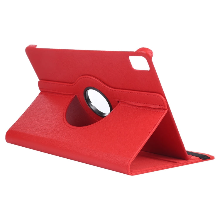 For iPad Air 13 2024 360 Degree Rotation Litchi Texture Leather Tablet Case with Holder(Red) - iPad Air 13 2024 Cases by PMC TechLife | Online Shopping South Africa | PMC TechLife | Buy Now Pay Later Mobicred