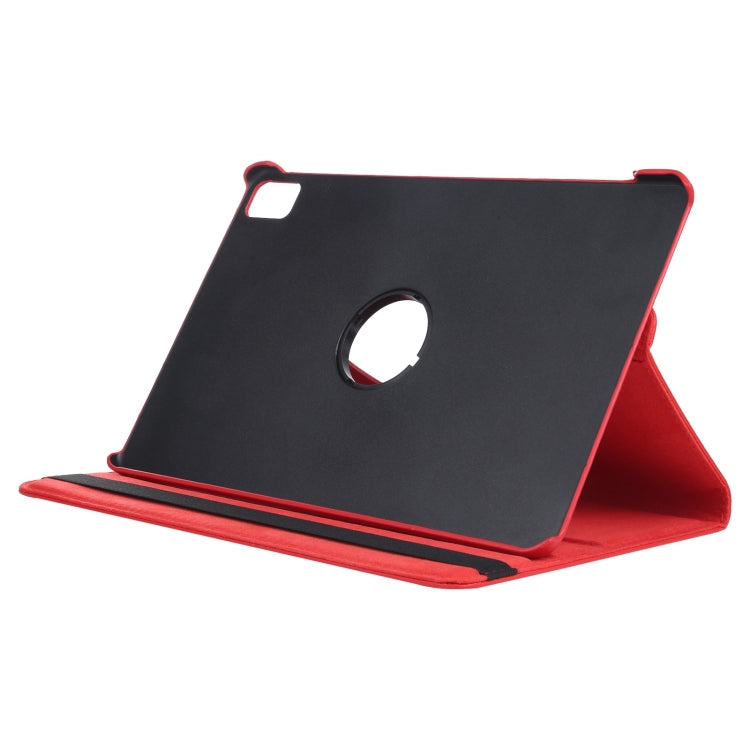 For iPad Air 11 2024 360 Degree Rotation Litchi Texture Leather Tablet Case with Holder(Red) - iPad Air 11 2024 Cases by PMC Jewellery | Online Shopping South Africa | PMC Jewellery | Buy Now Pay Later Mobicred