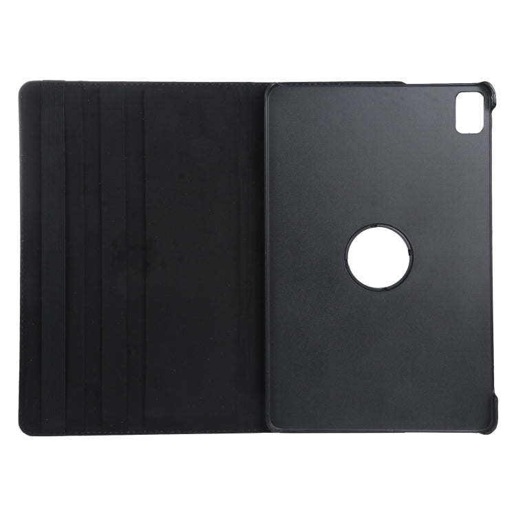 For iPad Air 11 2025 / 2024 360 Degree Rotation Litchi Texture Leather Tablet Case with Holder(Black) - More iPad Cases by PMC TechLife | Online Shopping South Africa | PMC TechLife | Buy Now Pay Later Mobicred