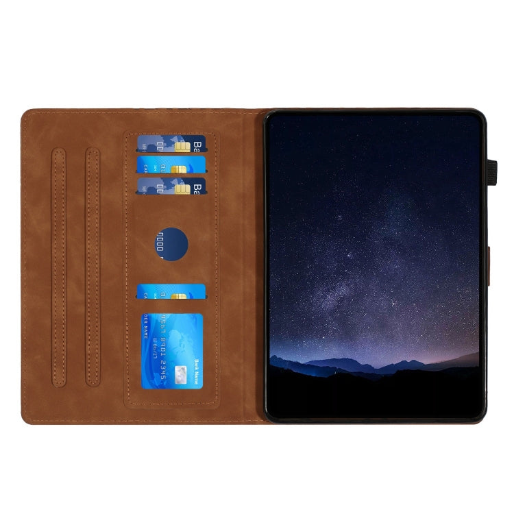 For iPad Pro 11 2024 Building Blocks Embossed Leather Smart Tablet Case(Brown) - iPad Pro 11 2024 Cases by PMC TechLife | Online Shopping South Africa | PMC TechLife | Buy Now Pay Later Mobicred