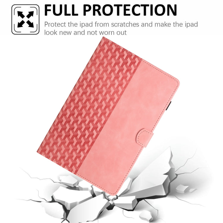 For iPad Pro 11 2024 Building Blocks Embossed Leather Smart Tablet Case(Pink) - iPad Pro 11 2024 Cases by PMC TechLife | Online Shopping South Africa | PMC TechLife | Buy Now Pay Later Mobicred