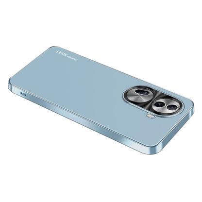 For OPPO Reno11 Global AG Frosted Electroplating Acrylic Phone Case(Sierra Blue) - Reno11 Cases by PMC Jewellery | Online Shopping South Africa | PMC Jewellery | Buy Now Pay Later Mobicred