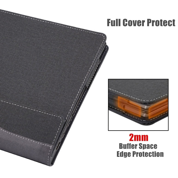 For HP Pavilion 14-ey Leather Laptop Shockproof Protective Case(Black) - free shipping - PMC Jewellery - Order now!