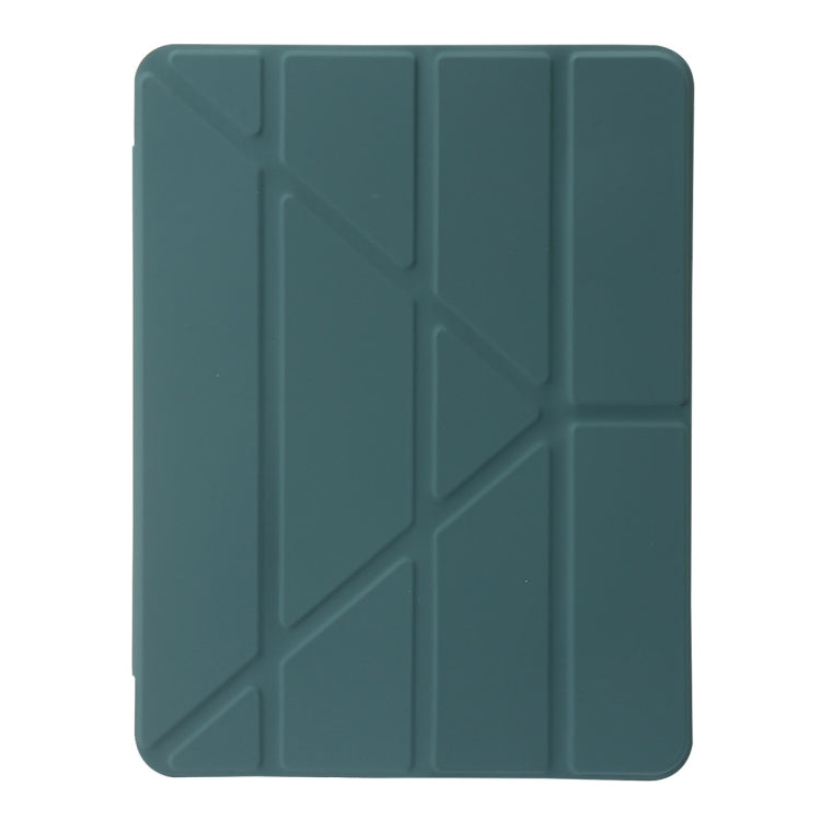 For iPad Pro 13 2024 Clear Acrylic Deformation Leather Tablet Case(Dark Green) - iPad Pro 13 2024 Cases by PMC Jewellery | Online Shopping South Africa | PMC Jewellery | Buy Now Pay Later Mobicred