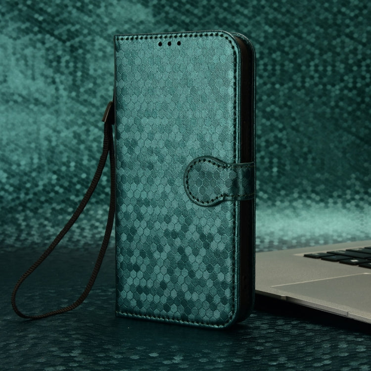 For Huawei Pura 70 Honeycomb Dot Texture Leather Phone Case(Green) - Huawei Cases by PMC Jewellery | Online Shopping South Africa | PMC Jewellery | Buy Now Pay Later Mobicred