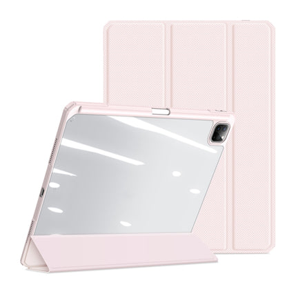 For iPad Pro 13 2024 DUX DUCIS TOBY Series Antiskid Leather Tablet Case with Sleep / Wake-up Function(Pink) - iPad Pro 13 2024 Cases by DUX DUCIS | Online Shopping South Africa | PMC Jewellery | Buy Now Pay Later Mobicred