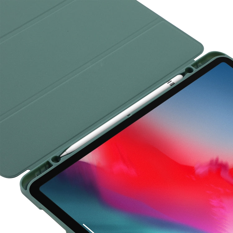 For iPad Pro 13 2024 Skin Feel Tri-fold Leather Tablet Case with Pen Slot(Red) - iPad Pro 13 2024 Cases by PMC TechLife | Online Shopping South Africa | PMC TechLife | Buy Now Pay Later Mobicred