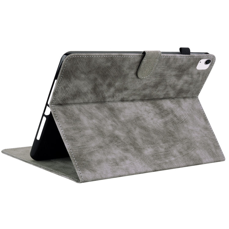 For iPad Air 11 2024 Embossed Tiger Pattern Leather Tablet Case(Grey) - iPad Air 11 2024 Cases by PMC TechLife | Online Shopping South Africa | PMC TechLife | Buy Now Pay Later Mobicred