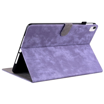 For iPad Air 11 2024 Embossed Tiger Pattern Leather Tablet Case(Purple) - iPad Air 11 2024 Cases by PMC Jewellery | Online Shopping South Africa | PMC Jewellery | Buy Now Pay Later Mobicred