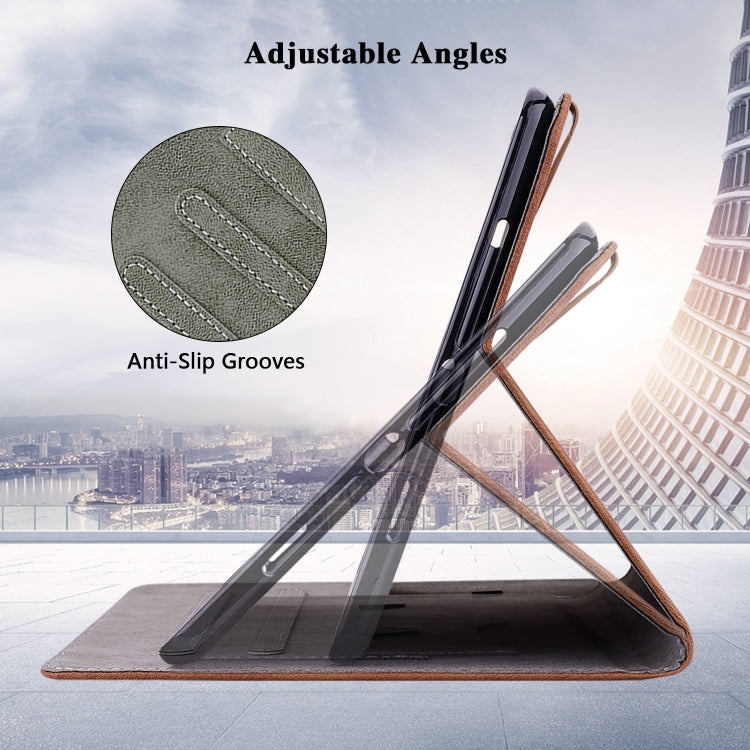 For iPad Air 11 2025 / 2024 Embossed Tiger Pattern Leather Tablet Case(Brown) - iPad Air 11 2025 / 2024 Cases by PMC TechLife | Online Shopping South Africa | PMC TechLife | Buy Now Pay Later Mobicred