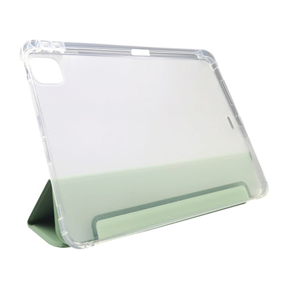 For iPad Pro 11 2024 3-folding Electric Pressed Skin Texture Leather Tablet Case(Green) - iPad Pro 11 2024 Cases by PMC Jewellery | Online Shopping South Africa | PMC Jewellery | Buy Now Pay Later Mobicred