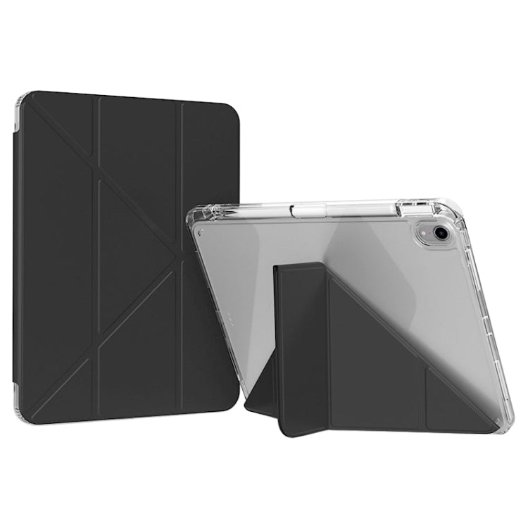For iPad Air 13 2025 / 2024 / Pro 12.9 GEBEI Deformation Leather Tablet Case(Black) - free shipping - PMC TechLife - Order now!
