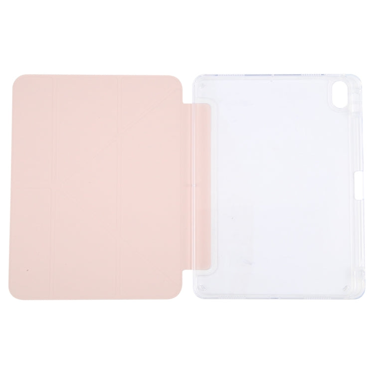 For iPad Air 13 2025 / 2024 / Pro 12.9 GEBEI Deformation Leather Tablet Case(Pink) - iPad Air 13 2025 / 2024 Cases by GEBEI | Online Shopping South Africa | PMC TechLife | Buy Now Pay Later Mobicred