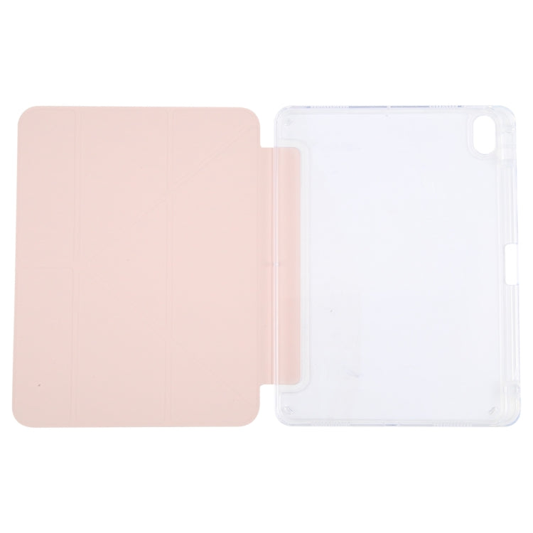 For iPad Air 13 2025 / 2024 / Pro 12.9 GEBEI Deformation Leather Tablet Case(Pink) - iPad Air 13 2025 / 2024 Cases by GEBEI | Online Shopping South Africa | PMC Jewellery | Buy Now Pay Later Mobicred