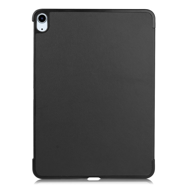 For iPad Air 13 2024 Custer Pure Color 3-Fold Holder Smart Leather Tablet Case(Black) - iPad Air 13 2024 Cases by PMC TechLife | Online Shopping South Africa | PMC TechLife | Buy Now Pay Later Mobicred