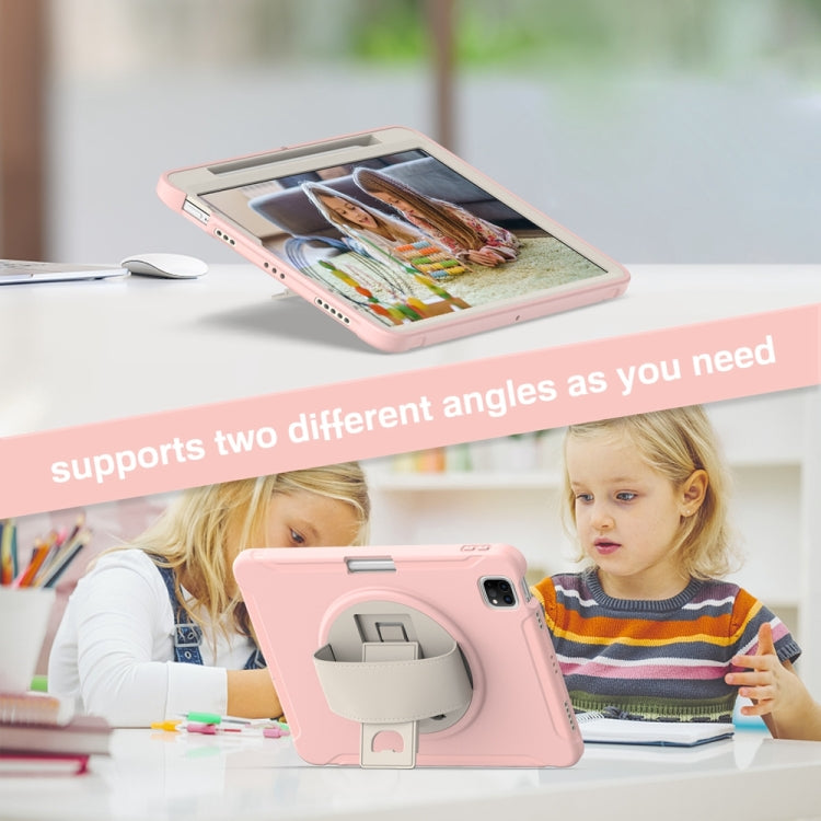 For iPad Pro 11 2024 Spider Wheel Silicone Hybrid PC Tablet Case(Cherry Blossoms Pink) - iPad Pro 11 2024 Cases by PMC TechLife | Online Shopping South Africa | PMC TechLife | Buy Now Pay Later Mobicred