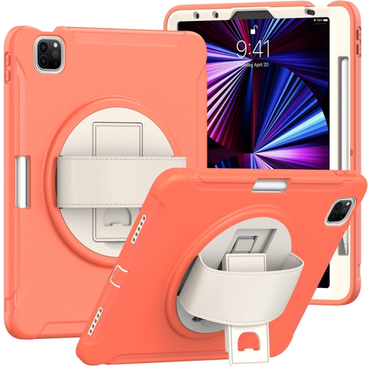 For iPad Air 11 2024 / Air 11 2025 Spider Wheel Silicone Hybrid PC Tablet Case(Coral Orange) - iPad Air 11 2025 / 2024 Cases by PMC TechLife | Online Shopping South Africa | PMC TechLife | Buy Now Pay Later Mobicred
