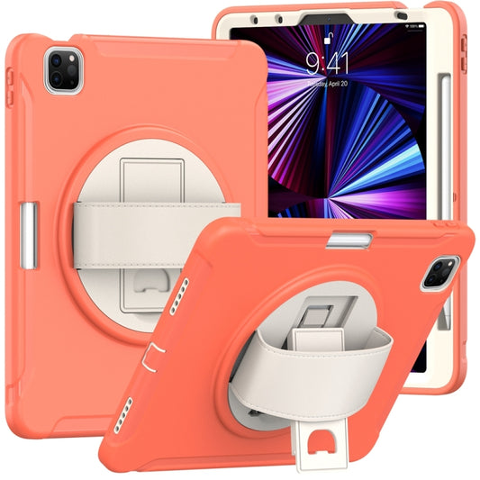 For iPad Air 11 2024 Spider Wheel Silicone Hybrid PC Tablet Case(Coral Orange) - iPad Air 11 2024 Cases by PMC Jewellery | Online Shopping South Africa | PMC Jewellery | Buy Now Pay Later Mobicred