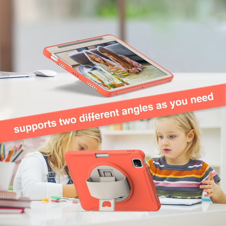For iPad Air 11 2024 / Air 11 2025 Spider Wheel Silicone Hybrid PC Tablet Case(Coral Orange) - iPad Air 11 2025 / 2024 Cases by PMC TechLife | Online Shopping South Africa | PMC TechLife | Buy Now Pay Later Mobicred
