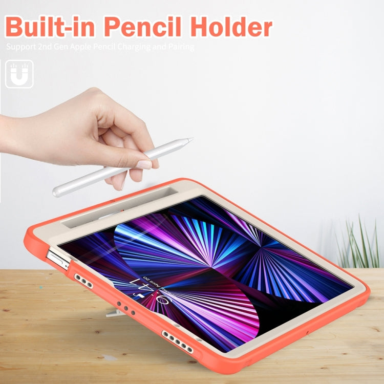 For iPad Air 11 2024 / Air 11 2025 Spider Wheel Silicone Hybrid PC Tablet Case(Coral Orange) - iPad Air 11 2025 / 2024 Cases by PMC TechLife | Online Shopping South Africa | PMC TechLife | Buy Now Pay Later Mobicred