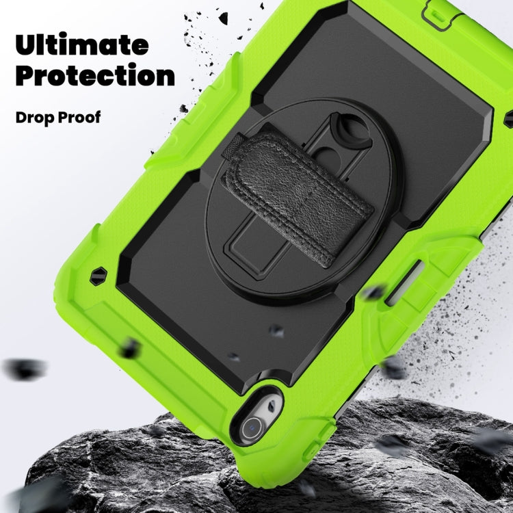 For iPad Air 11 2024 / Air 11 2025 Silicone Hybrid PC Tablet Protective Case(Black+Yellow Green) - free shipping - PMC TechLife - Order now!