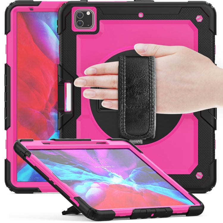 For iPad Pro 13 2024 Silicone + PC Tablet Protective Case(Rose Red+Black) - iPad Pro 13 2024 Cases by PMC TechLife | Online Shopping South Africa | PMC TechLife | Buy Now Pay Later Mobicred