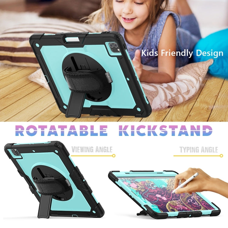 For iPad Pro 13 2024 Silicone Hybrid PC Tablet Protective Case(Light Blue+Black) - free shipping - PMC TechLife - Order now!
