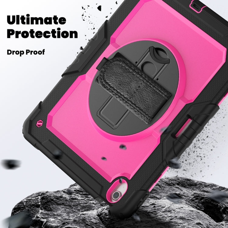 For iPad Air 13 2024 / Air 13 2025 Silicone Hybrid PC Tablet Protective Case(Rose Red+Black) - free shipping - PMC TechLife - Order now!