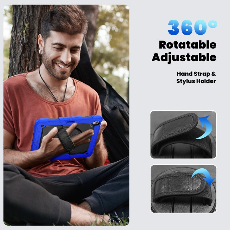 For iPad Air 13 2024 Silicone + PC Tablet Protective Case(Black+Dark Blue) - iPad Air 13 2024 Cases by PMC TechLife | Online Shopping South Africa | PMC TechLife | Buy Now Pay Later Mobicred