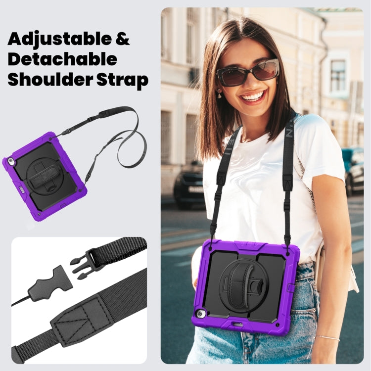 For iPad Air 13 2024 Silicone + PC Tablet Protective Case(Purple+Black) - iPad Air 13 2024 Cases by PMC TechLife | Online Shopping South Africa | PMC TechLife | Buy Now Pay Later Mobicred