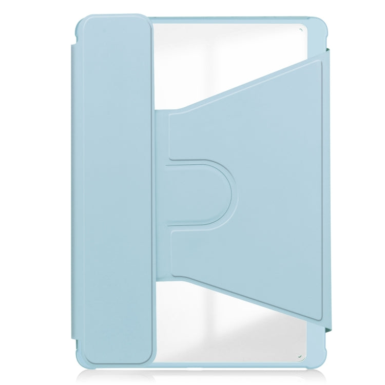 For iPad Air 11 2025 / 2024 Transparent Rotation Smart Leather Tablet Case with Keyboard(Sky Blue) - iPad Air 11 2025 / 2024 Cases by PMC Jewellery | Online Shopping South Africa | PMC Jewellery | Buy Now Pay Later Mobicred