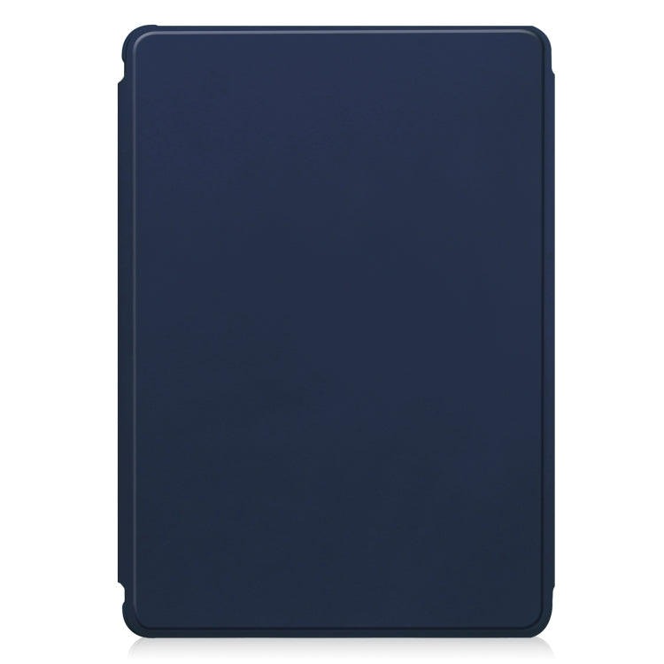 For iPad Air 11 2024 Transparent Rotation Smart Leather Tablet Case with Keyboard(Dark Blue) - iPad Air 11 2024 Cases by PMC TechLife | Online Shopping South Africa | PMC TechLife | Buy Now Pay Later Mobicred