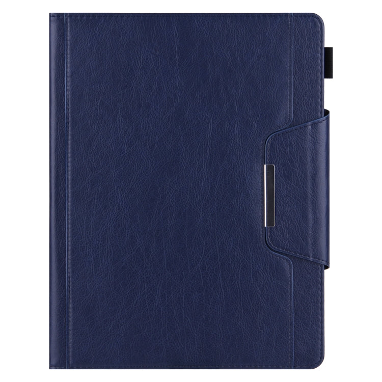 For iPad Pro 13 2024 Solid Color Metal Buckle Leather Smart Tablet Case(Royal Blue) - iPad Pro 13 2024 Cases by PMC TechLife | Online Shopping South Africa | PMC TechLife | Buy Now Pay Later Mobicred