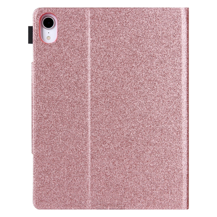 For iPad Pro 13 2024 Glitter Metal Buckle Leather Smart Tablet Case(Rose Gold) - iPad Pro 13 2024 Cases by PMC TechLife | Online Shopping South Africa | PMC TechLife | Buy Now Pay Later Mobicred