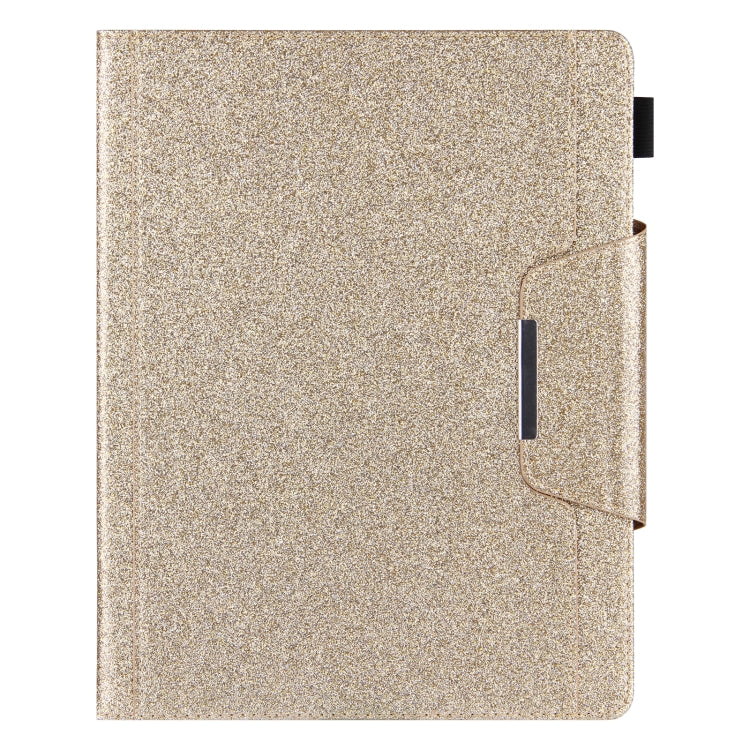 For iPad Pro 11 2024 Glitter Metal Buckle Leather Smart Tablet Case(Gold) - free shipping - PMC TechLife - Order now!