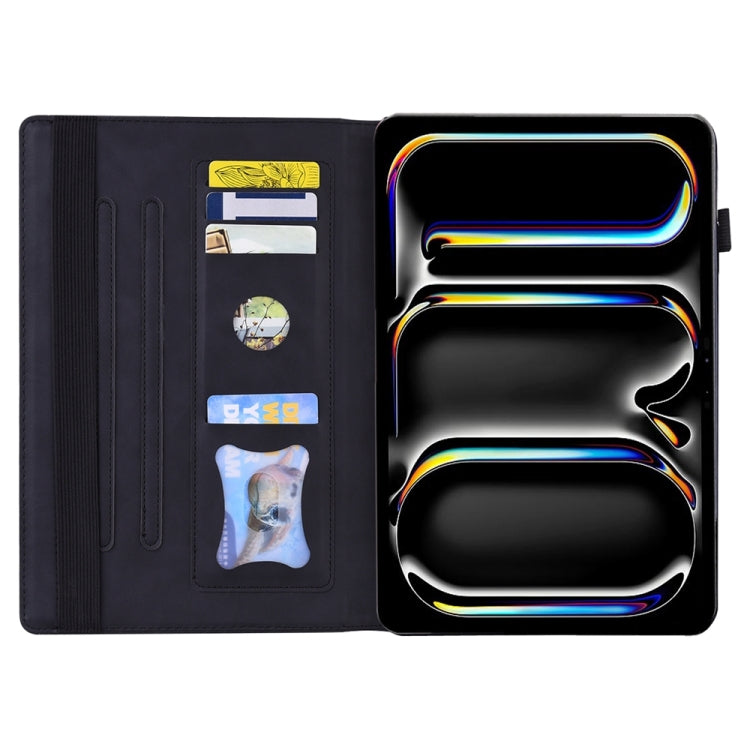 For iPad Pro 13 2024 Splicing Shockproof Leather Tablet Case(Black) - free shipping - PMC TechLife - Order now!