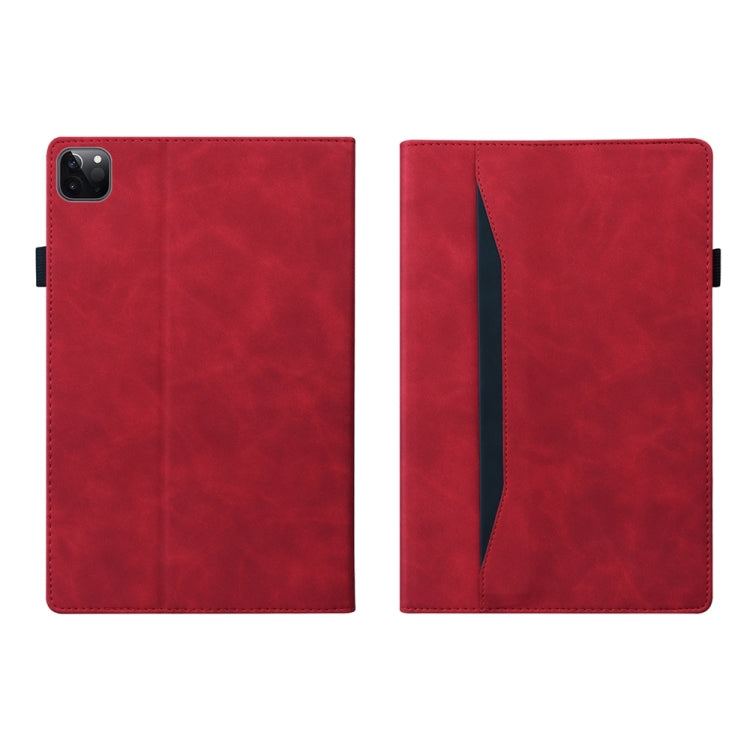 For iPad Pro 11 2024 Splicing Shockproof Leather Tablet Case(Red) - iPad Pro 11 2024 Cases by PMC TechLife | Online Shopping South Africa | PMC TechLife | Buy Now Pay Later Mobicred