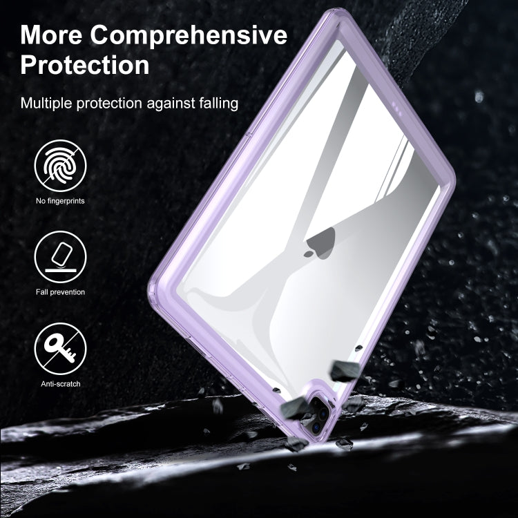 For iPad Air 11 2025 / 2024 Transparent Acrylic Tablet Case(Dark Purple) - iPad Air 11 2025 / 2024 Cases by PMC Jewellery | Online Shopping South Africa | PMC Jewellery | Buy Now Pay Later Mobicred