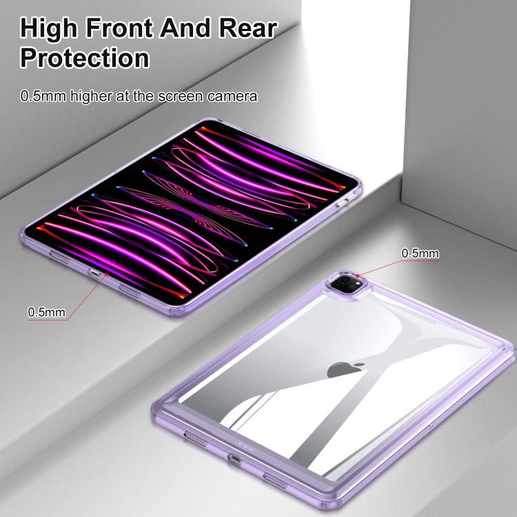 For iPad Air 11 2025 / 2024 Transparent Acrylic Tablet Case(Blue) - iPad Air 11 2025 / 2024 Cases by PMC TechLife | Online Shopping South Africa | PMC TechLife | Buy Now Pay Later Mobicred