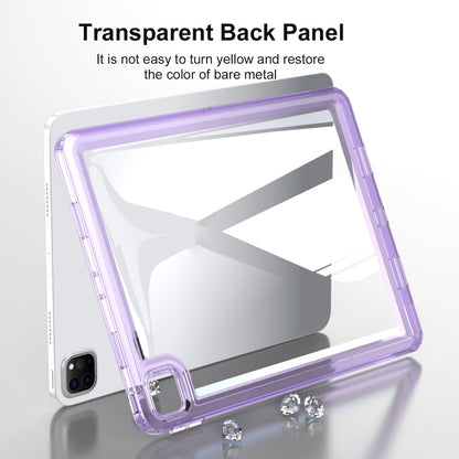 For iPad Air 11 2025 / 2024 Transparent Acrylic Tablet Case(Dark Purple) - iPad Air 11 2025 / 2024 Cases by PMC Jewellery | Online Shopping South Africa | PMC Jewellery | Buy Now Pay Later Mobicred