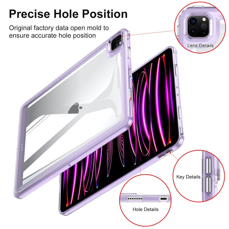 For iPad Air 11 2025 / 2024 Transparent Acrylic Tablet Case(Black) - iPad Air 11 2025 / 2024 Cases by PMC TechLife | Online Shopping South Africa | PMC TechLife | Buy Now Pay Later Mobicred