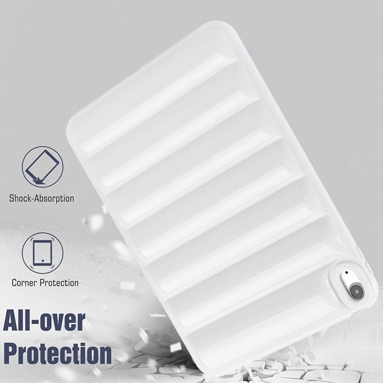 For iPad Air 11 2024 Eiderdown Cushion Shockproof Tablet Case(White) - iPad Air 11 2024 Cases by PMC TechLife | Online Shopping South Africa | PMC TechLife | Buy Now Pay Later Mobicred
