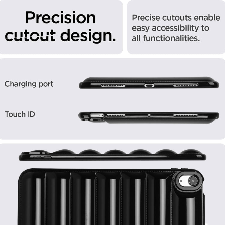 For iPad Air 11 2024 Eiderdown Cushion Shockproof Tablet Case(Black) - iPad Air 11 2024 Cases by PMC TechLife | Online Shopping South Africa | PMC TechLife | Buy Now Pay Later Mobicred