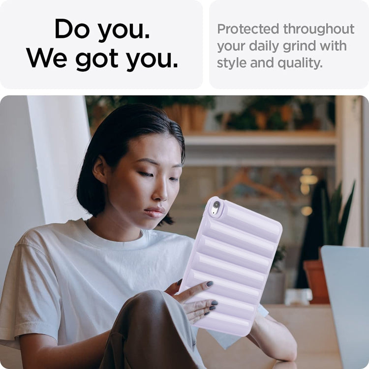 For iPad Air 11 2025 / 2024 Eiderdown Cushion Shockproof Tablet Case(Purple) - iPad Air 11 2025 / 2024 Cases by PMC TechLife | Online Shopping South Africa | PMC TechLife | Buy Now Pay Later Mobicred