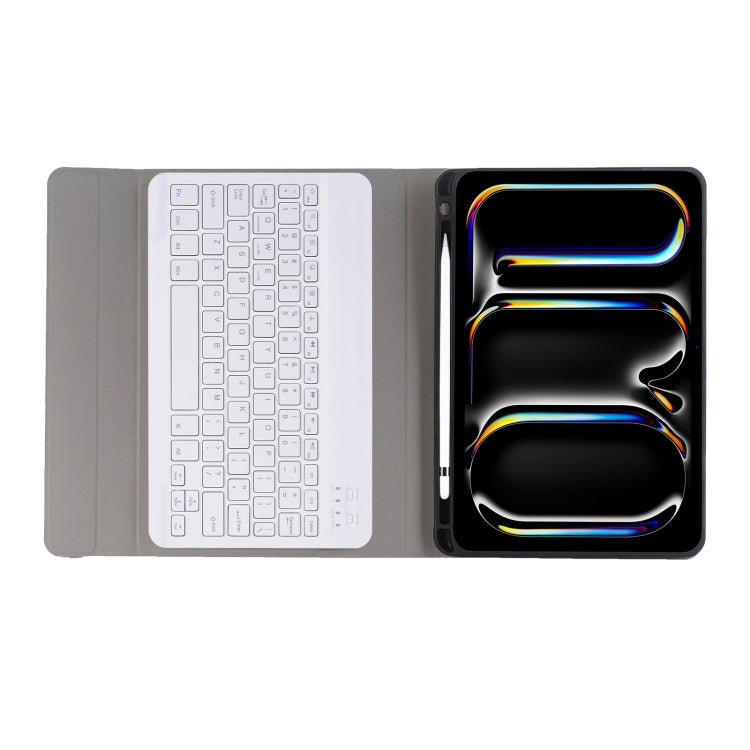 For iPad Pro 11 2024 A13B Lambskin Texture Bluetooth Touch Keyboard Leather Tablet Case with Pen Slot(Gold) - For iPad Pro by PMC TechLife | Online Shopping South Africa | PMC TechLife | Buy Now Pay Later Mobicred
